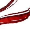 Printed satin maxi dress white-red - Red