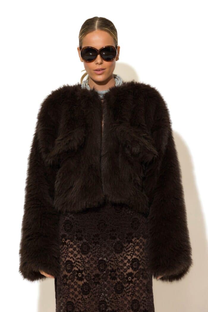 Faux fur Crop Jacket