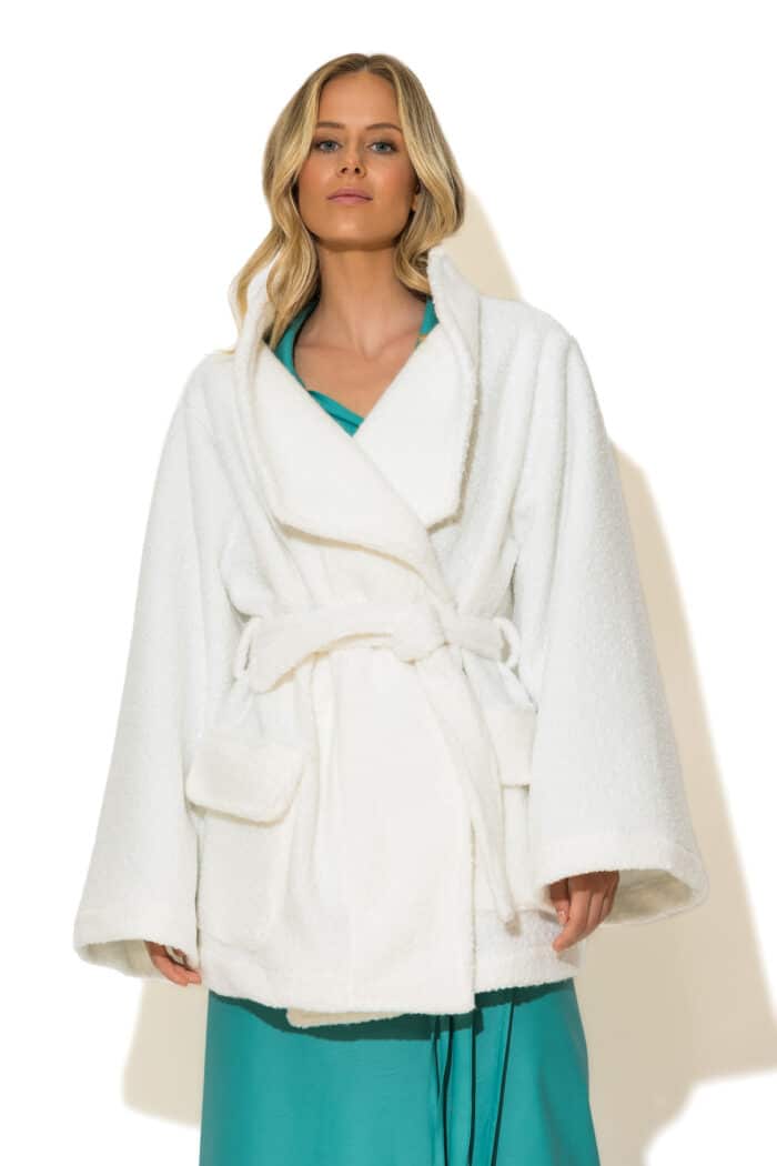 Belted Boucle Coat
