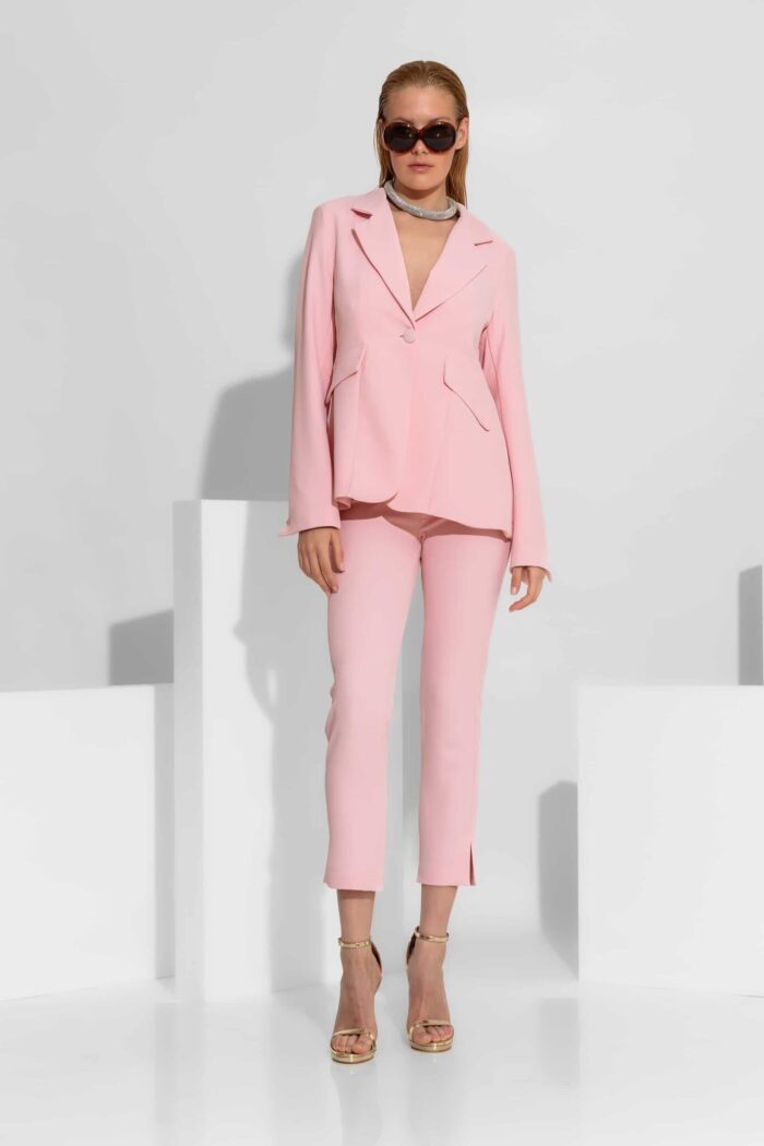 C-THROU Crepe Slim-Fit Cropped Trousers 2603014