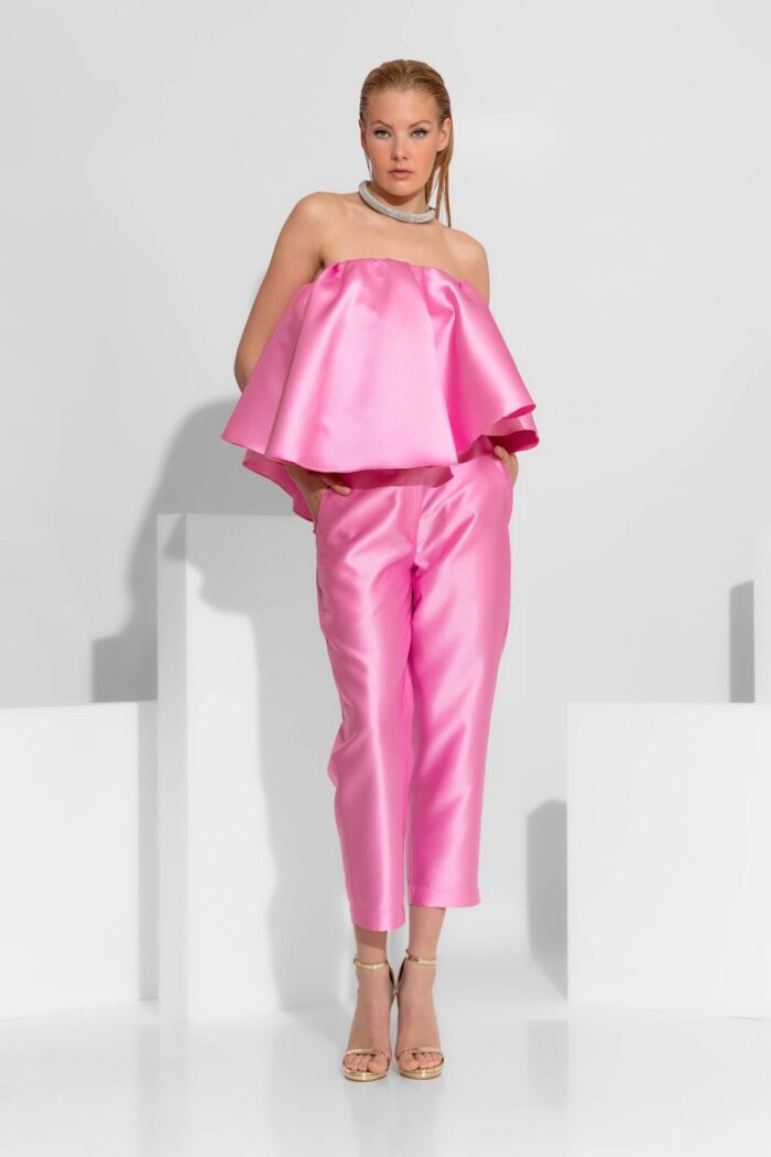 C-THROUTaffeta Cropped Trousers 2603015