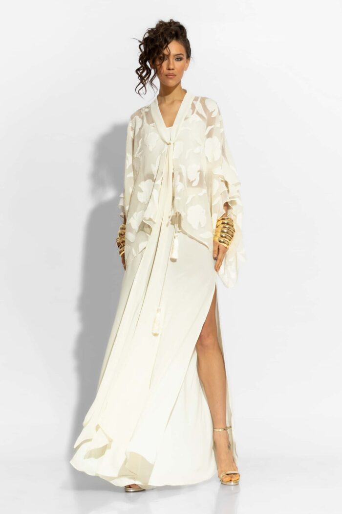 C-THROU Crepe Georgette Wide Leg Pants 2603020we