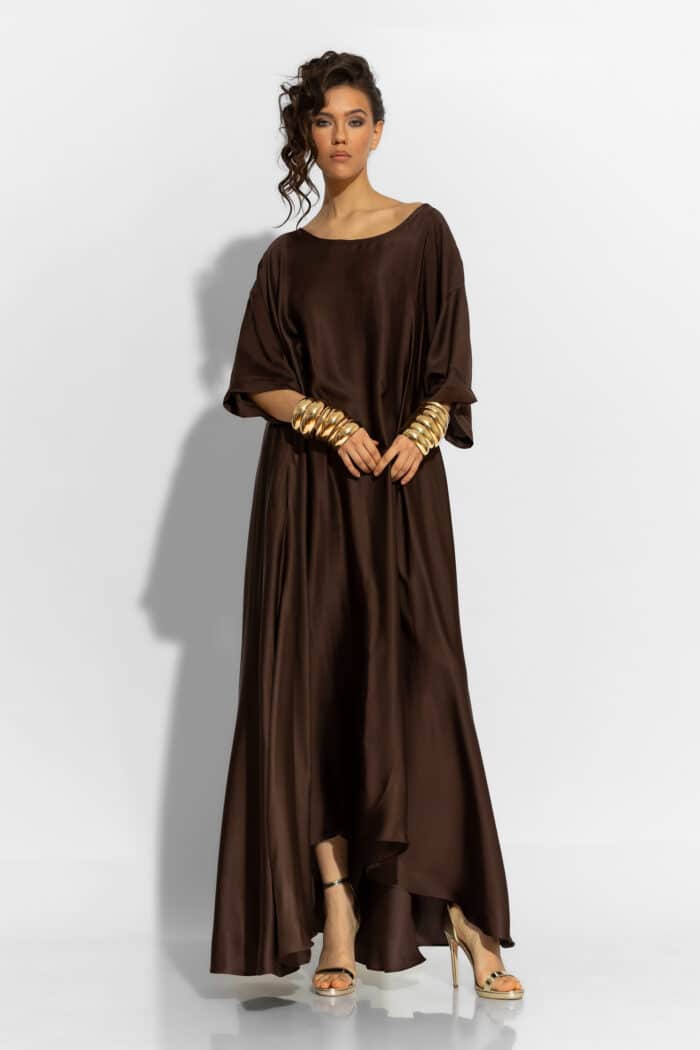 C-THROU Μακρύ Oversized Φόρεμα Σατέν 2606035