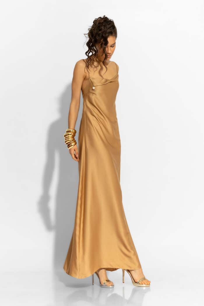 C-THROU Maxi Satin Camisole Slip Dress 2606047