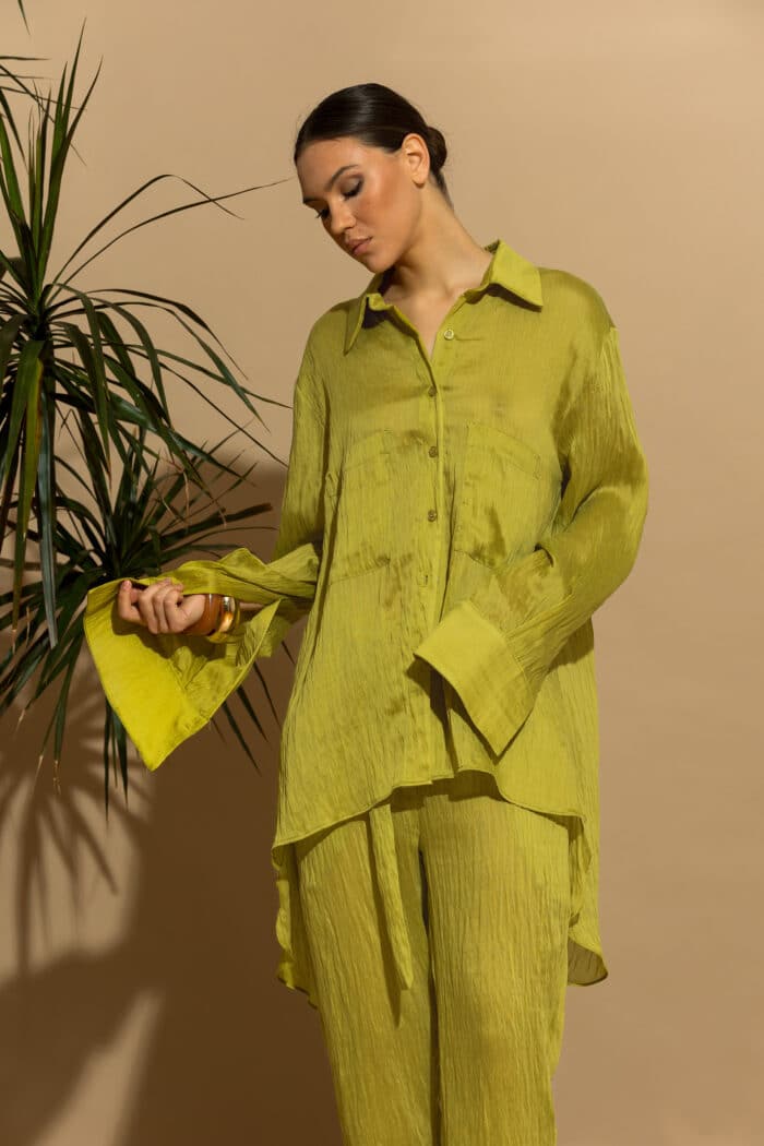 Tencel Oversized Shirt with Pockets