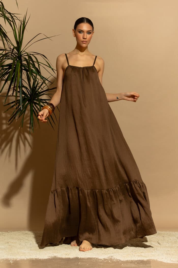 C-THROU Exclusive Maxi Tencel Open back Camisole Dress 2636006