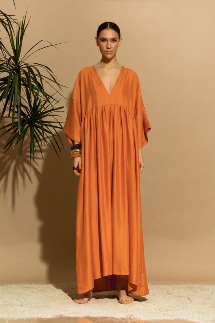 C-THROU Exclusive Oversized Maxi Linen Viscose Dress 2636007