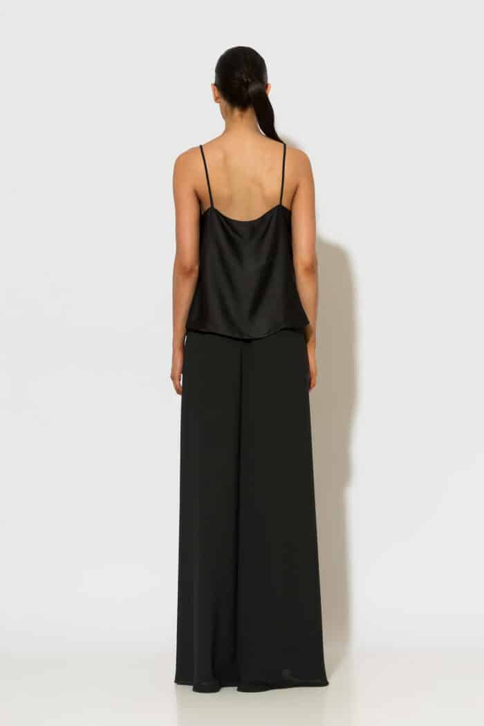 Satin Cowl Neck Cami Top - Back