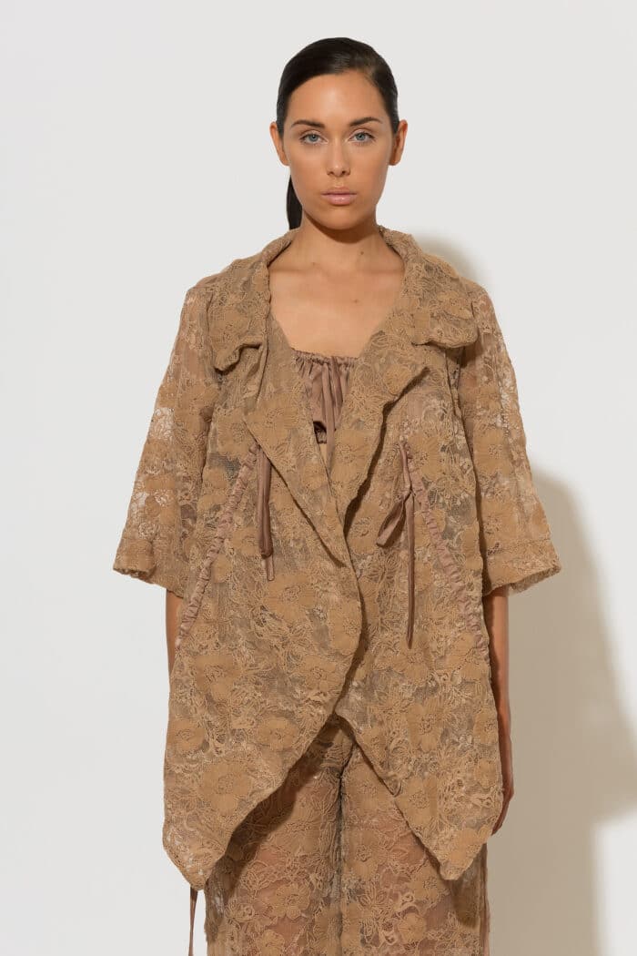 C-THROU Cropped Lace Bolero Jacket