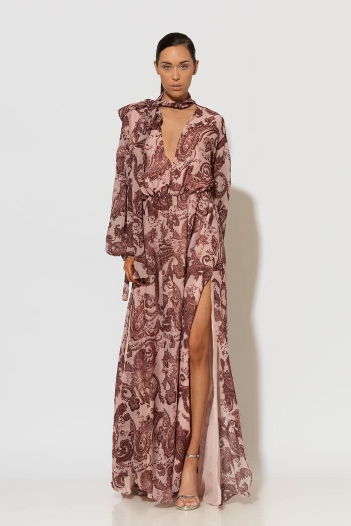 C-THROU Paisley Chiffon Maxi Dress 2606052 259