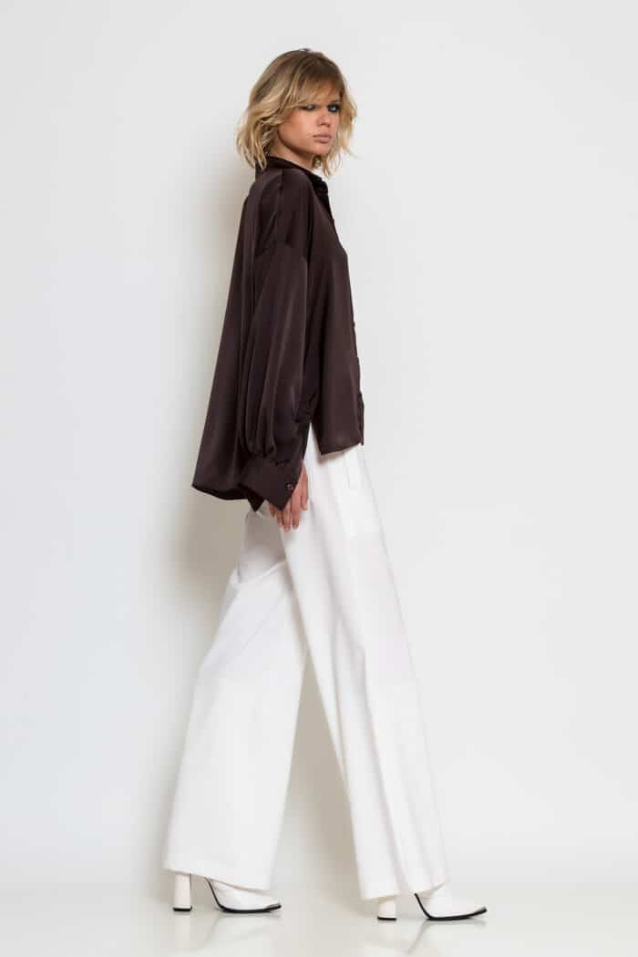Oversized Classic Satin Shirt