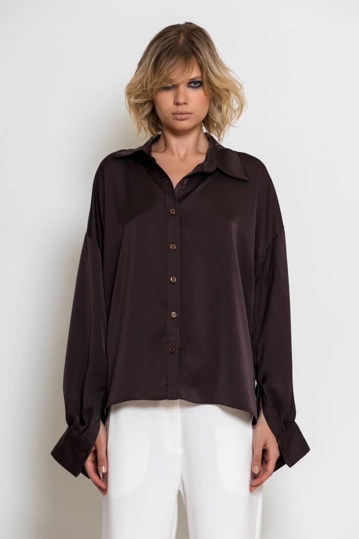 Oversized Classic Satin Shirt