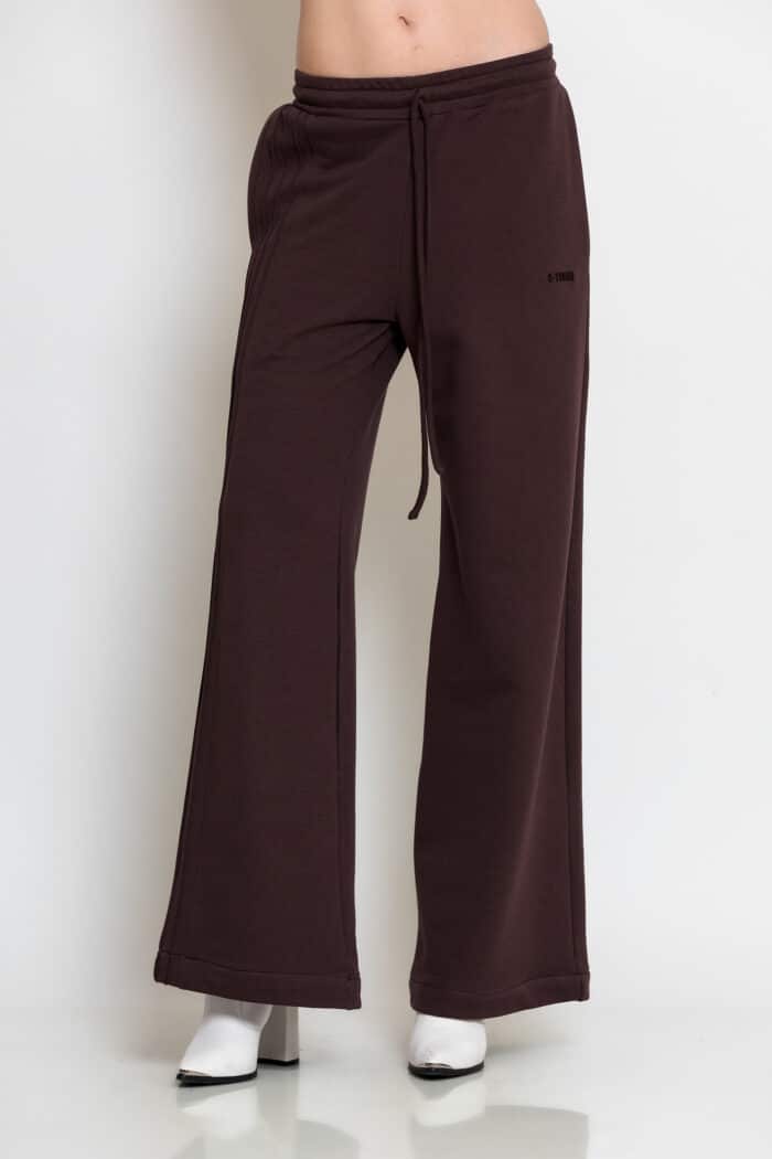 Wide-Leg Sweatpants with Pintuck Detailing