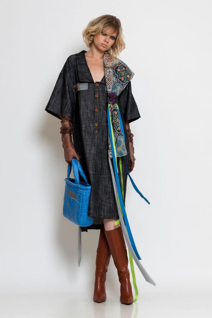 Midi Denim Shirt Dress