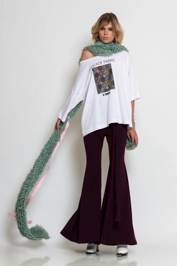 Mint Extra-Long Fur-Effect Stole